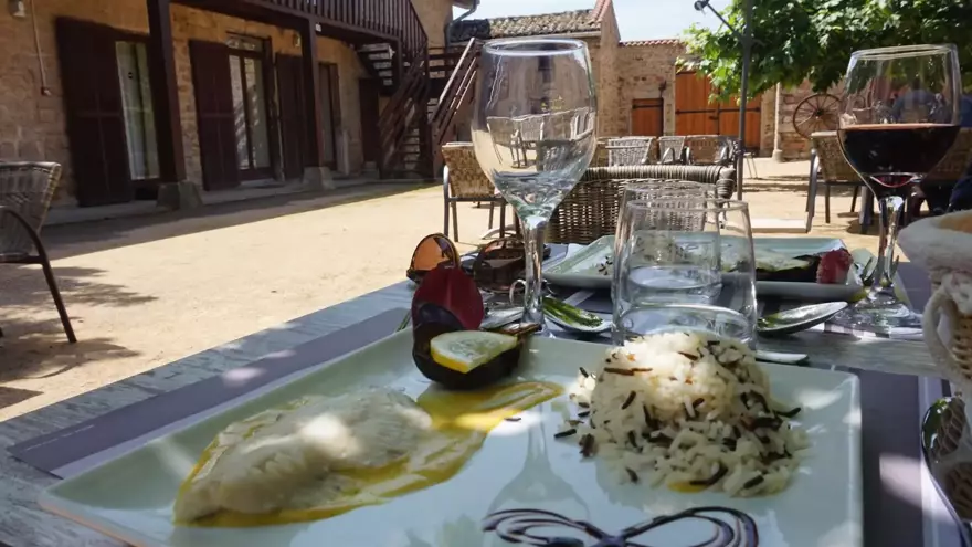 assiette restaurant Domaine des Hautannes