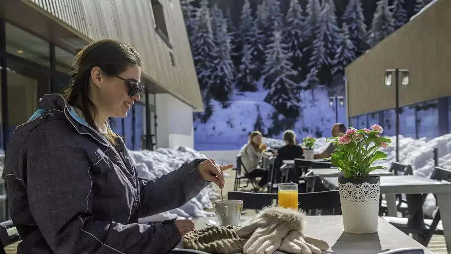 Terrasse VTF LaPlagne en Savoie
