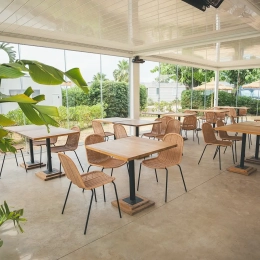 terrasse du HolaCamp Barcelona