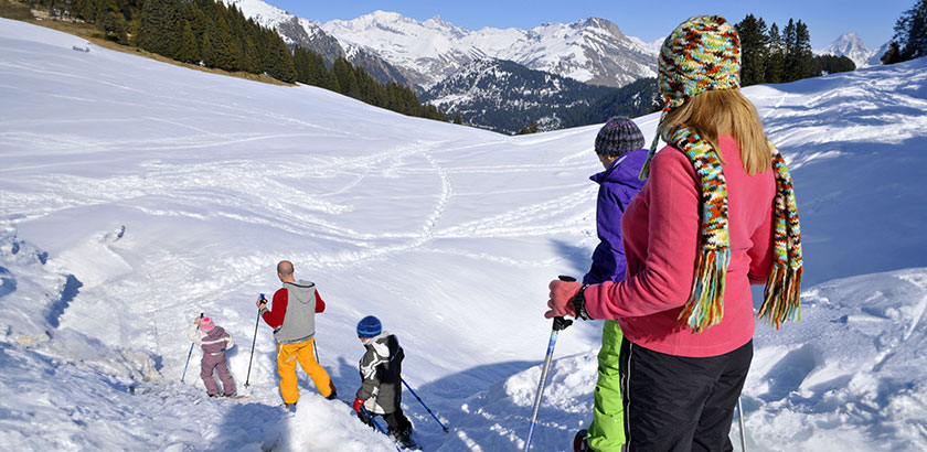 Snowshoeing in Beaufortain stay