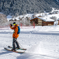 Skiing at Arêches