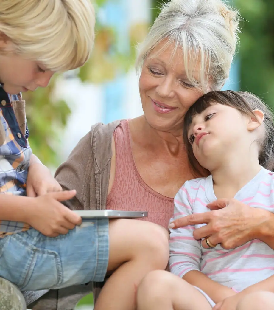 Holidays with grandpa and grandma