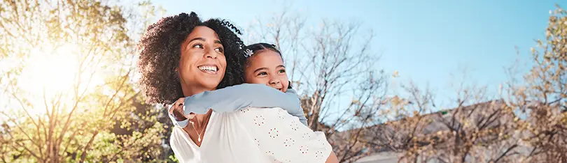Une famille en vacances en Hiver