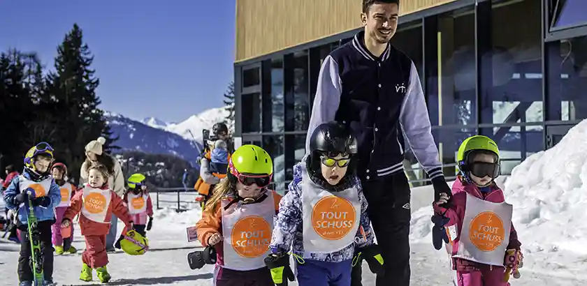 On accompagne vos enfants aux cours de ski ESF