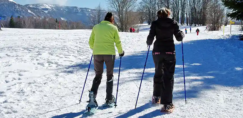 Snowshoeing holiday in the Jura